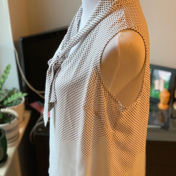 Adrianna Papell Polkadot Blouse - Picture 8 of 13